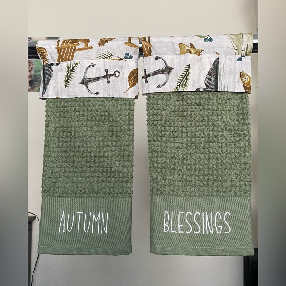 D10 set (3)
🎀Handmade decorative towels🎀
 kitchen & bathroom,
Autumn Blessings